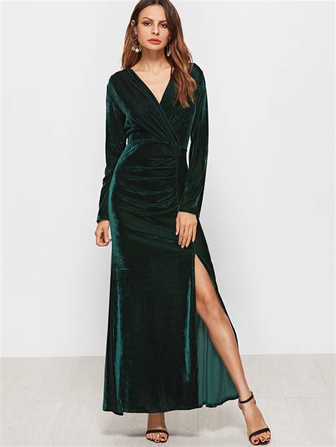 velvet green and white dress ysl|Sleeveless dress in velvet .